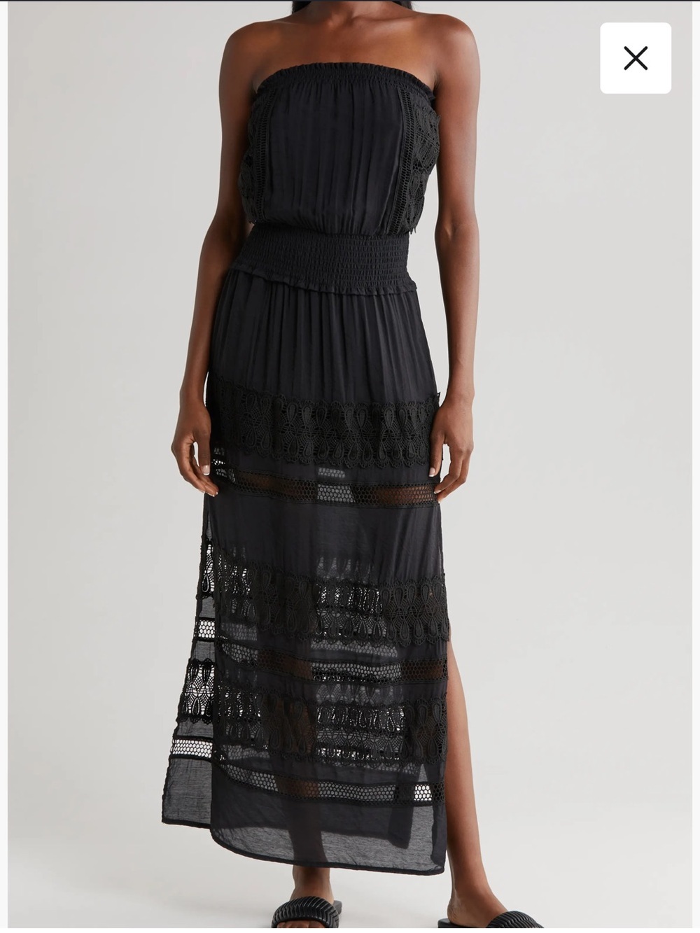 NWT Elan Lace Strapless Cover-up